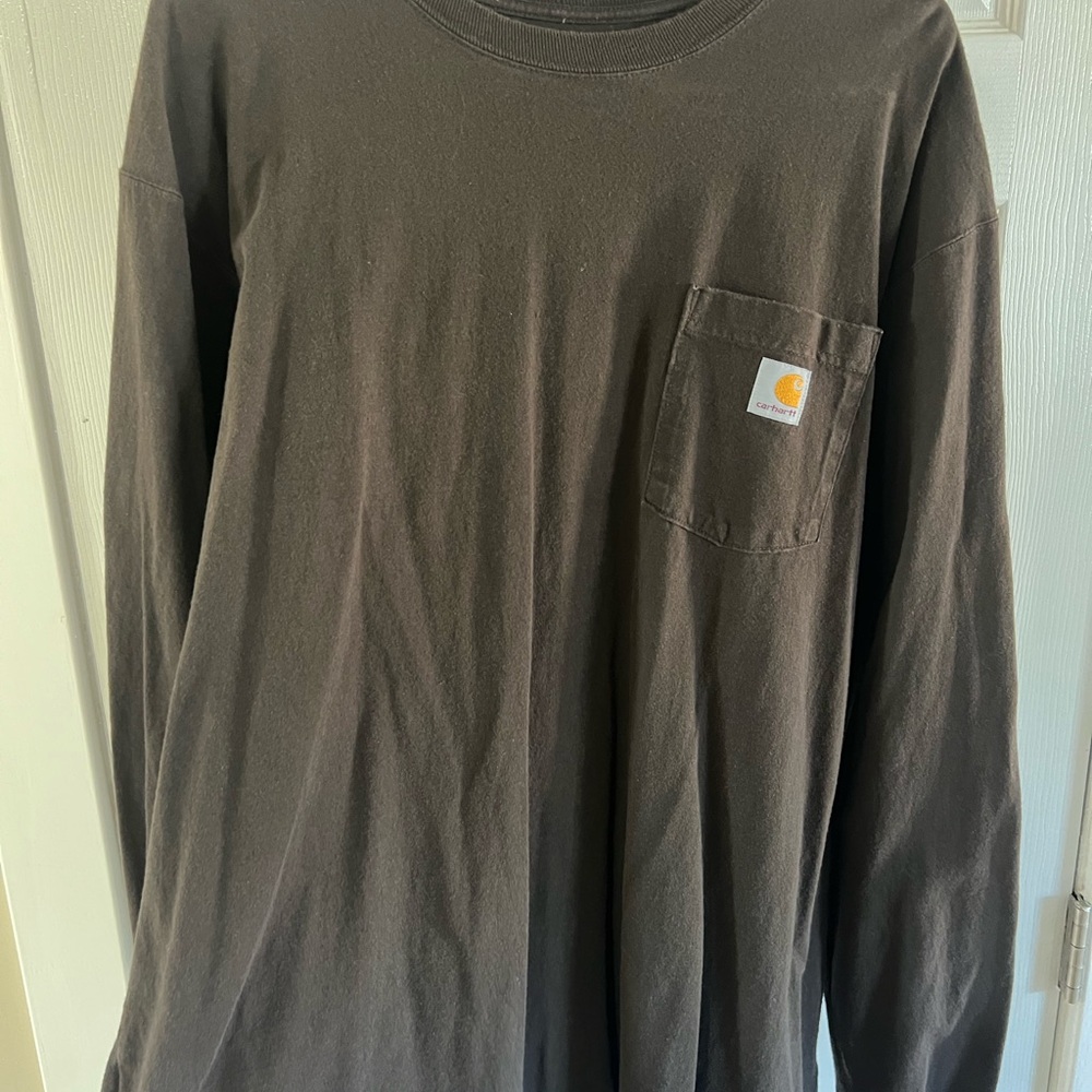 Vintage Carhartt Brown Long Sleeve Shirt